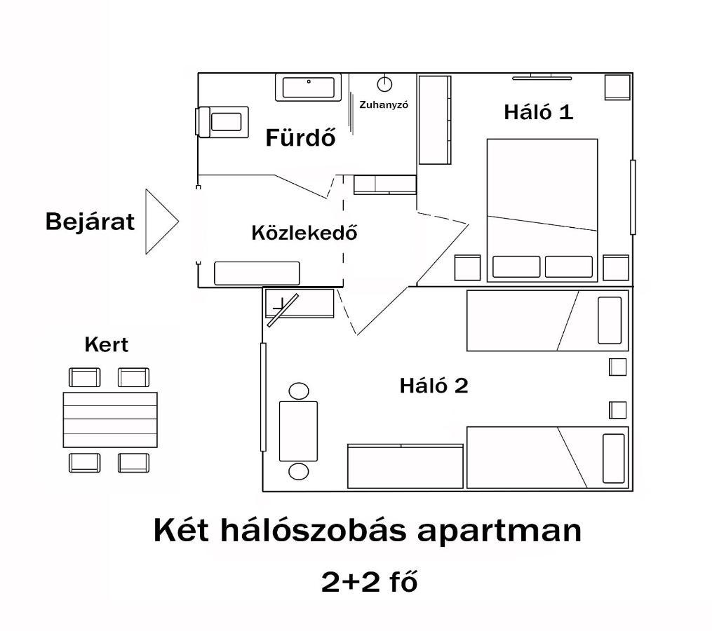 Castle Garden Apartman 埃格尔 外观 照片
